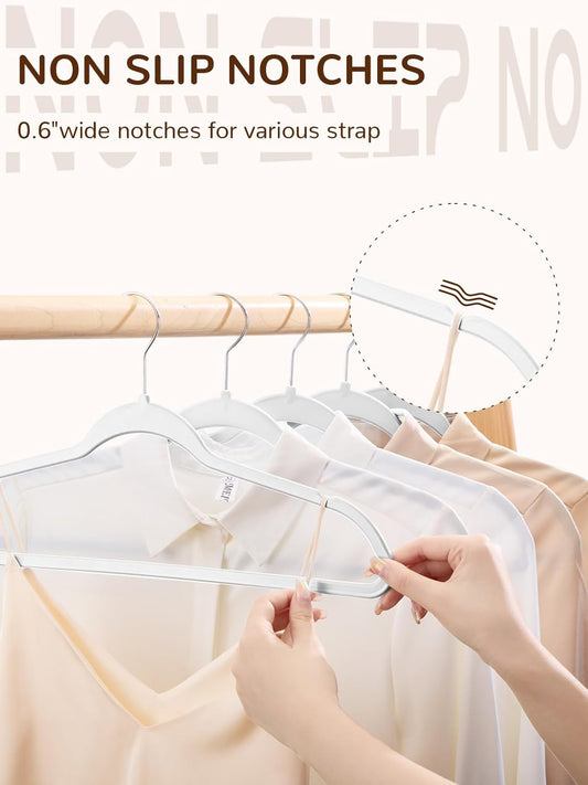 HOUSE DAY 17.5 Inch Plastic Hangers White