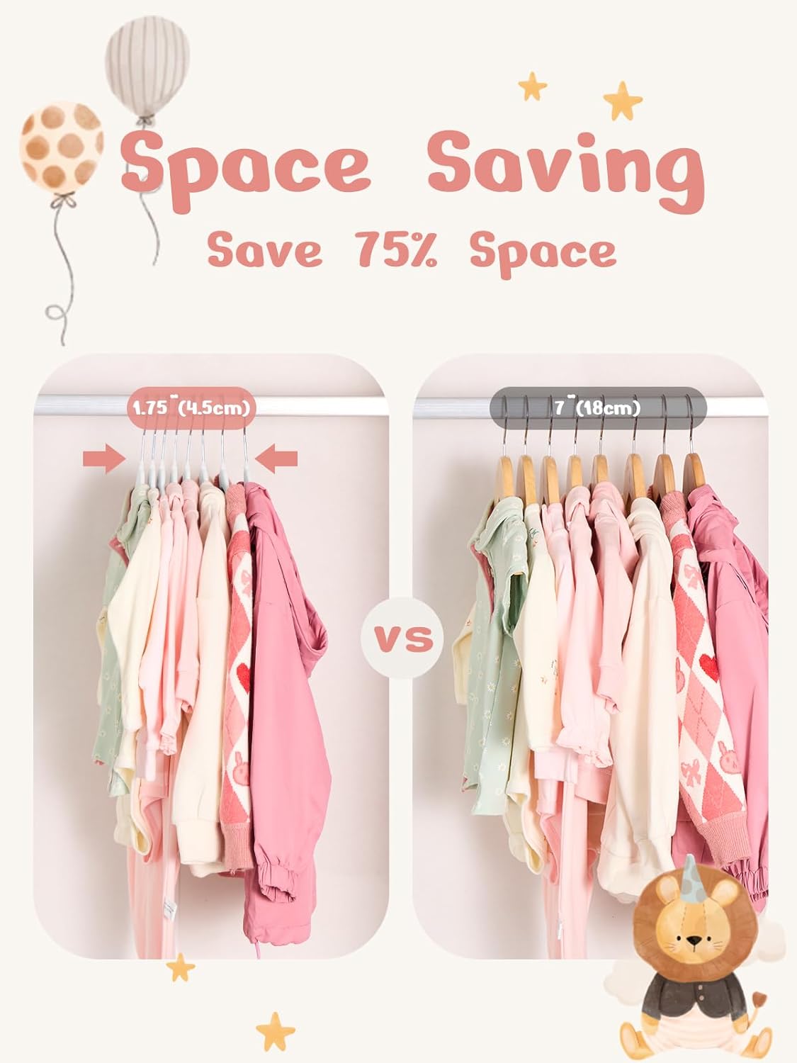 HOUSE DAY 11 Inch Velvet Baby Hangers 50 Pack