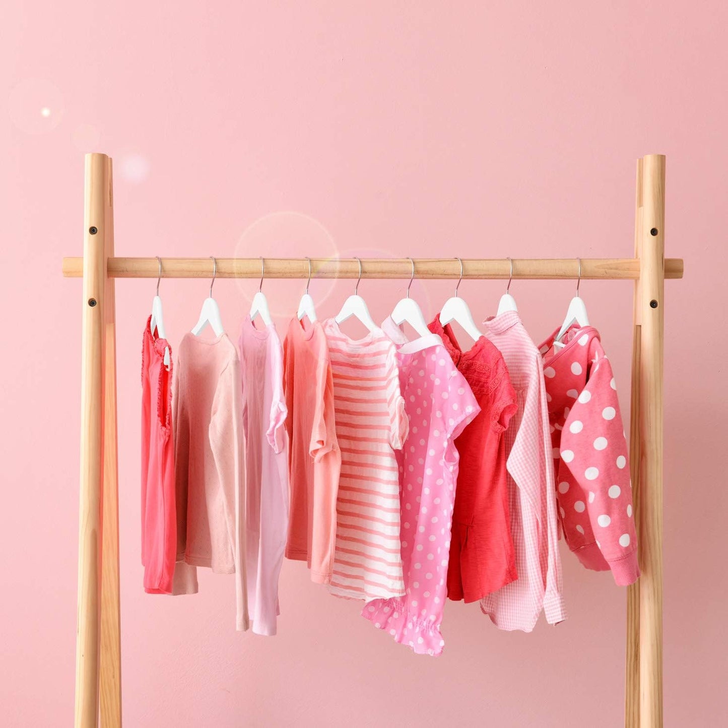 HOUSE DAY 12.6X7.9 Inch Wooden Childrens Hangers Kids Hangers White 20 Pack