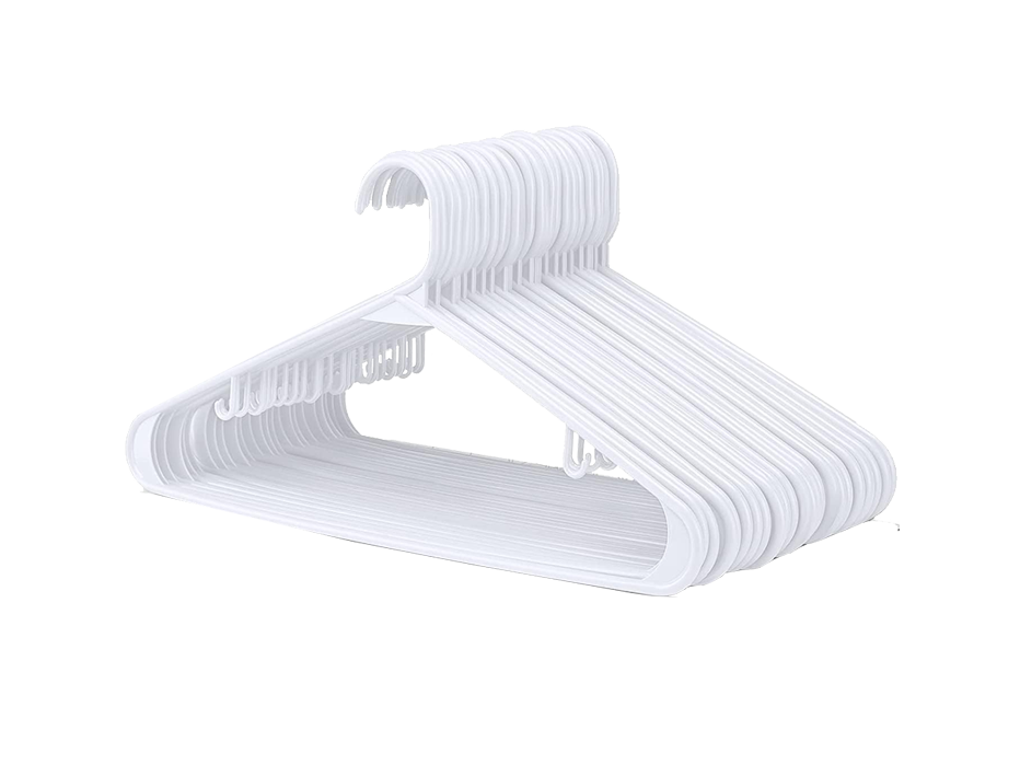 House Day Plastic Hangers 60 Pack, Plastic Clothes Hangers, Sturdy