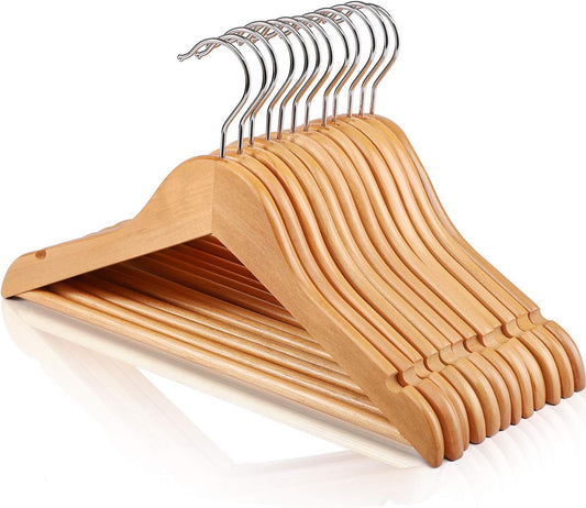 HOUSE DAY 12.6x7.9 Inch Wooden Childrens Hangers Kids Hangers 20 Pack