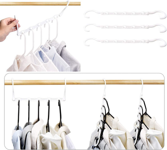 HOUSE DAY Closet Organizers and Storage, 20 Pack Magic Hangers Space  Saving, Upgraded Sturdy Space Saver Multi Collapsible Hanger with 7 Slots  for