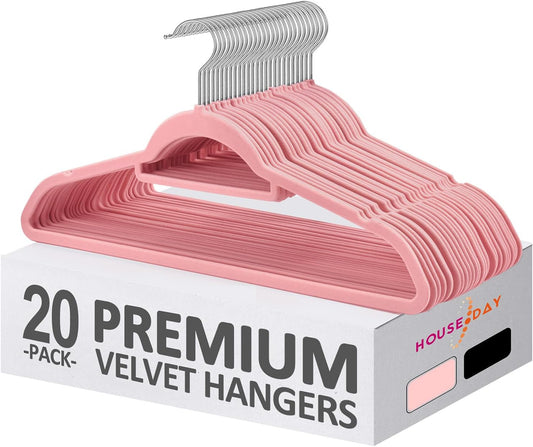 HOUSE DAY Velvet Kids Hangers 60 Pack, Premium Childrens Hangers