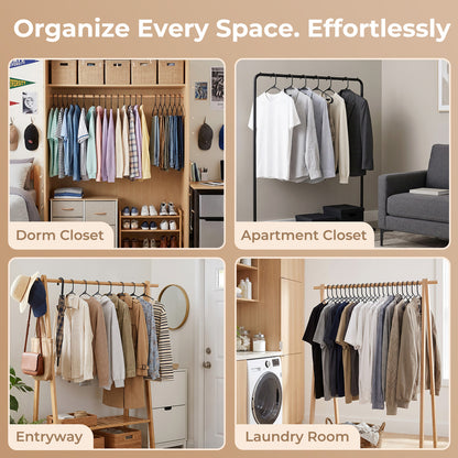 HOUSE DAY Black Plastic Hangers 30 Pack, Slim Space-Saving Clothes