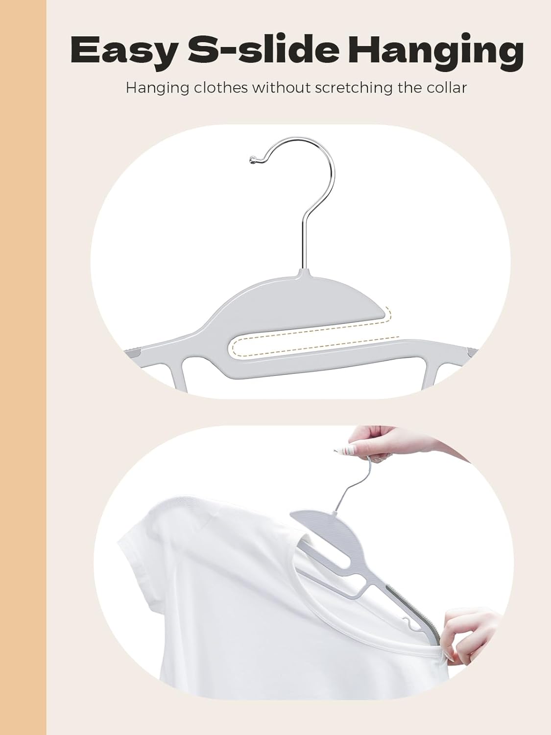 One Inche Hanger HOUSE DAY 16.3 Inch Heavy Duty Plastic Hangers 50 Pack – House Day