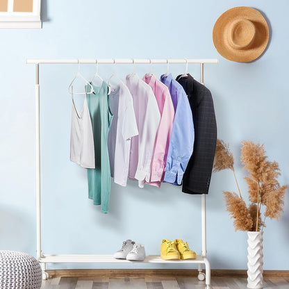 HOUSE DAY 16.5x9.3 Inch Plastic Hangers White 50 Pack