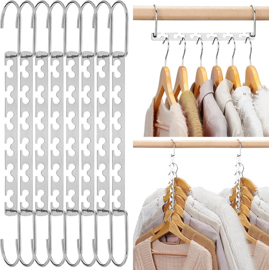 HOUSE DAY Magic Hangers Space Saving for Clothes Wardrobe Clothing Organizer 12 Pack