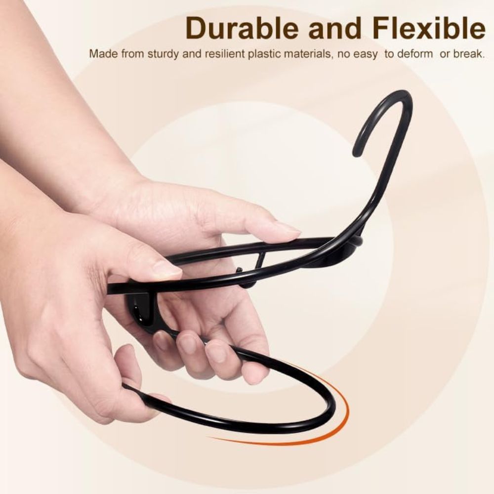 HOUSE DAY 16.5x9.3 Inch Plastic Hangers 60 Pack