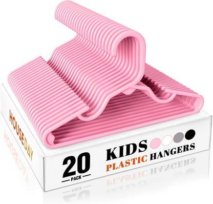 HOUSE DAY 11 Inch Non-Slip Durable Plastic Baby and Kids Hangers