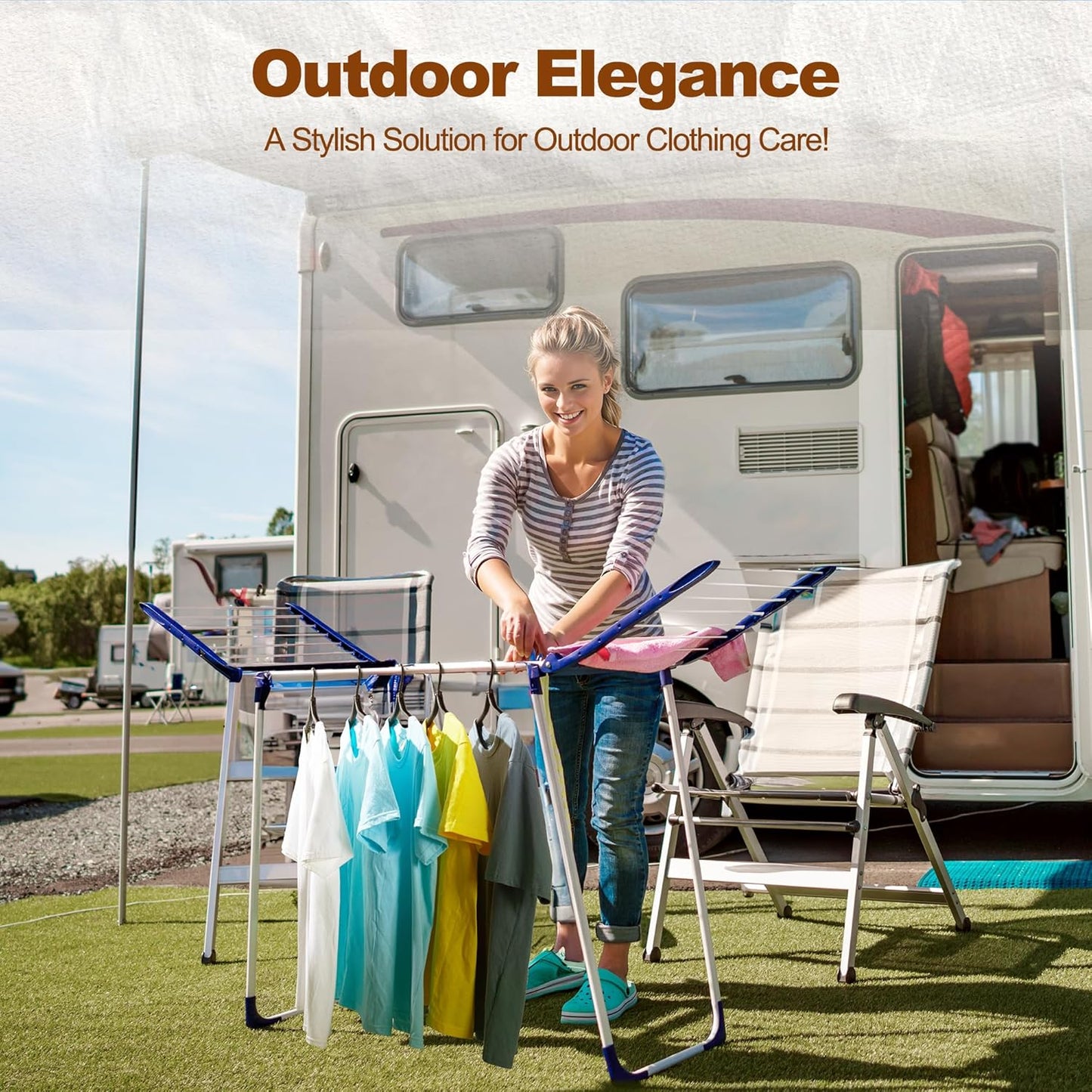 HOUSE DAY Collapsible and Foldable Plastic Travel Hangers with Clips